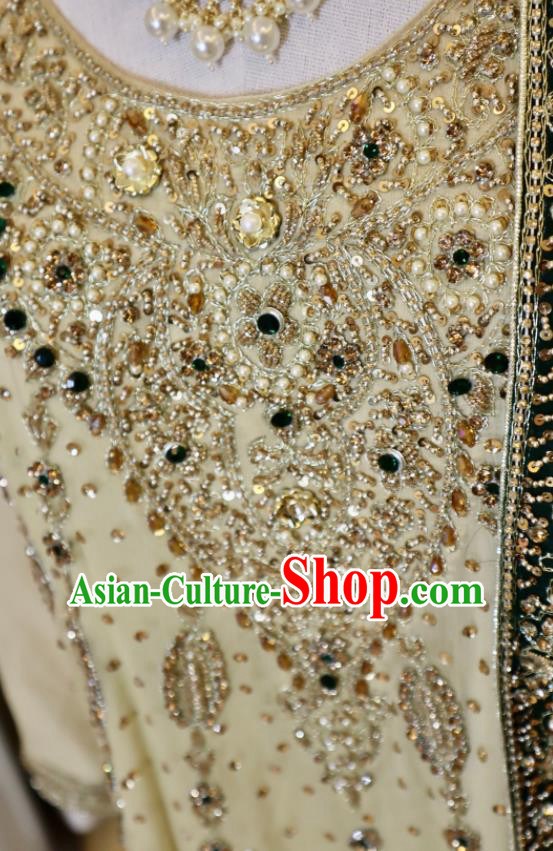 Top Indian Lengha Clothing Traditional Garment India Wedding Dress Asian Embroidered Outfit