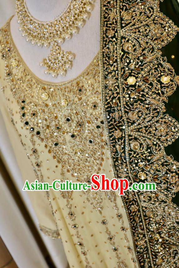 Top Indian Lengha Clothing Traditional Garment India Wedding Dress Asian Embroidered Outfit
