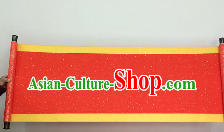 Chinese  Meters Long Classical Wedding Guest Signatures Cloth Scroll