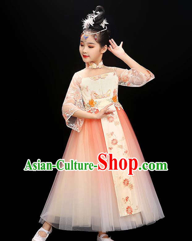 Chinese Classical Dance Dress Traditional Ru Qun Children Dance Clothing Fairy Dance Garment Costume