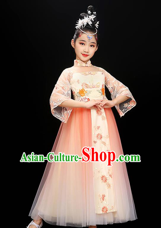 Chinese Classical Dance Dress Traditional Ru Qun Children Dance Clothing Fairy Dance Garment Costume