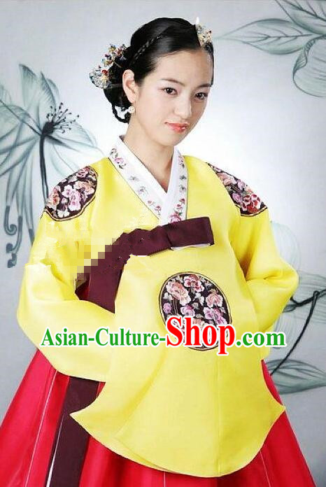 Korean Traditional Costumes Court Garment Empress Hanbok Complete Set