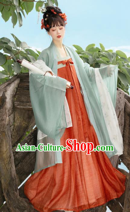 Chinese Traditional Hanfu Dress Tang Dynasty Princess Garment Costumes Ancient Noble Woman Clothing