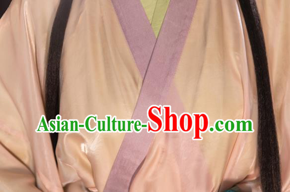 Chinese Traditional Yarn Hanfu Dress Han Dynasty Court Lady Garment Costumes Ancient Princess Clothing
