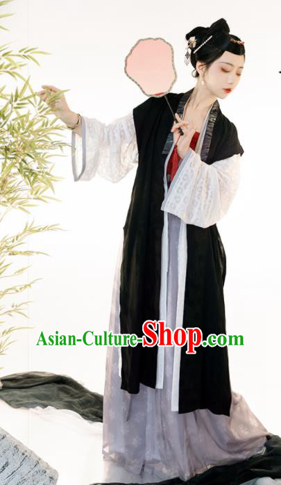 Chinese Song Dynasty Garment Costumes Ancient Noble Woman Clothing Traditional Hanfu Dress Complete Set
