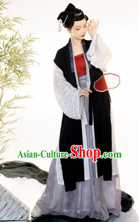 Chinese Song Dynasty Garment Costumes Ancient Noble Woman Clothing Traditional Hanfu Dress Complete Set