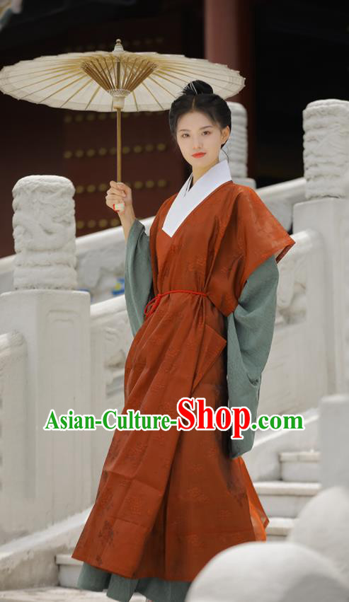Chinese Ming Dynasty Taoist Nun Clothing Traditional Hanfu Priest Frock Ancient Taoism Historical Costumes Complete Set