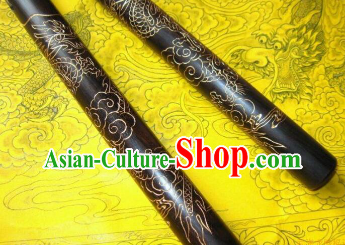 Top African Blackwood Nunchakus Chinese Martial Arts Nunchaku Handmade Kung Fu Carving Dragon Nunchaka