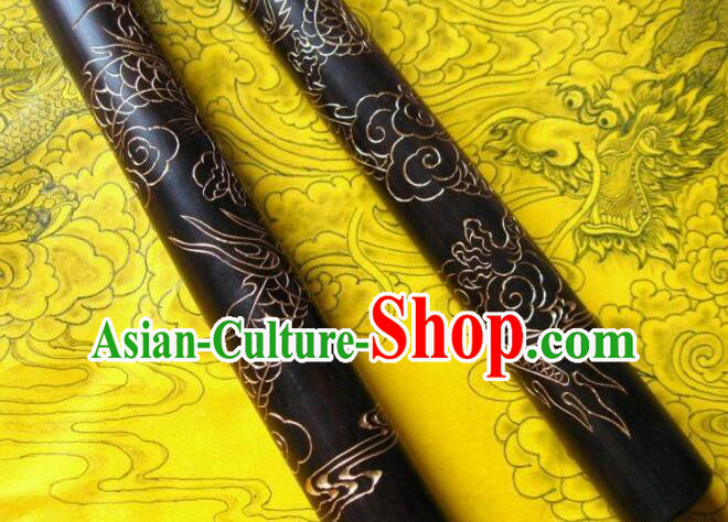Top African Blackwood Nunchakus Chinese Martial Arts Nunchaku Handmade Kung Fu Carving Dragon Nunchaka