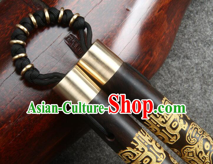 Handmade Kung Fu Carving Nunchaka Top Ebony Nunchakus Chinese Martial Arts Wood Nunchaku