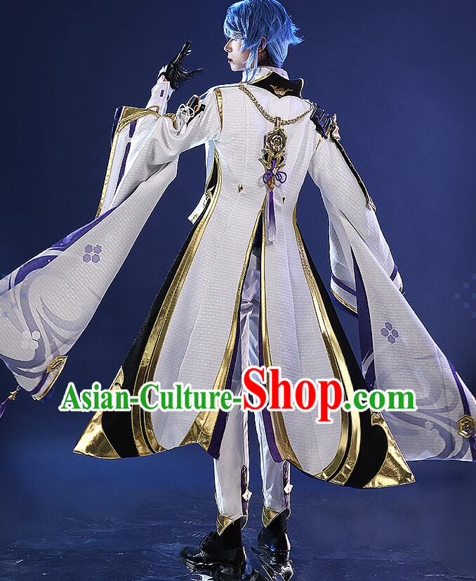 Top Genshin Impact Cosplay Costumes Kamisato Ayato Garments Cos Shogunate Young Lord Outfits