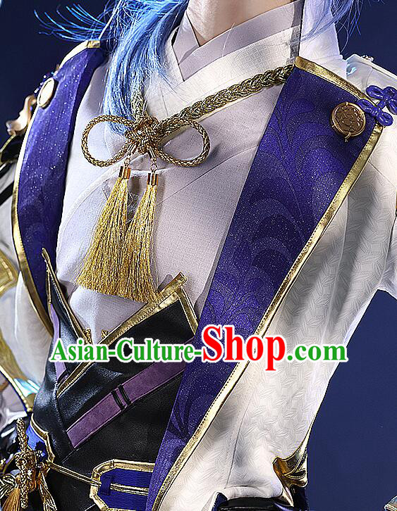 Top Genshin Impact Cosplay Costumes Kamisato Ayato Garments Cos Shogunate Young Lord Outfits