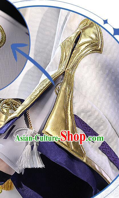 Top Genshin Impact Cosplay Costumes Kamisato Ayato Garments Cos Shogunate Young Lord Outfits
