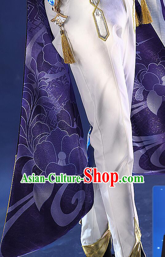 Top Genshin Impact Cosplay Costumes Kamisato Ayato Garments Cos Shogunate Young Lord Outfits