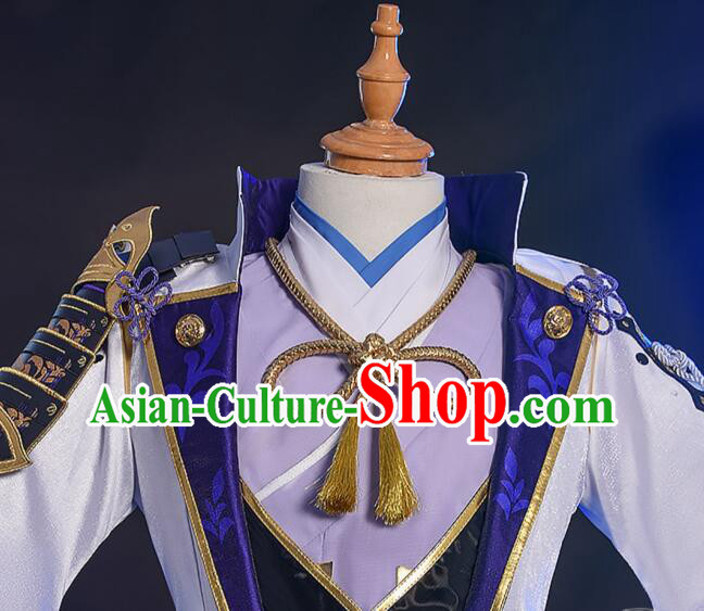 Top Cos Shogunate Young Lord Outfits Genshin Impact Cosplay Costumes Kamisato Ayato Garments
