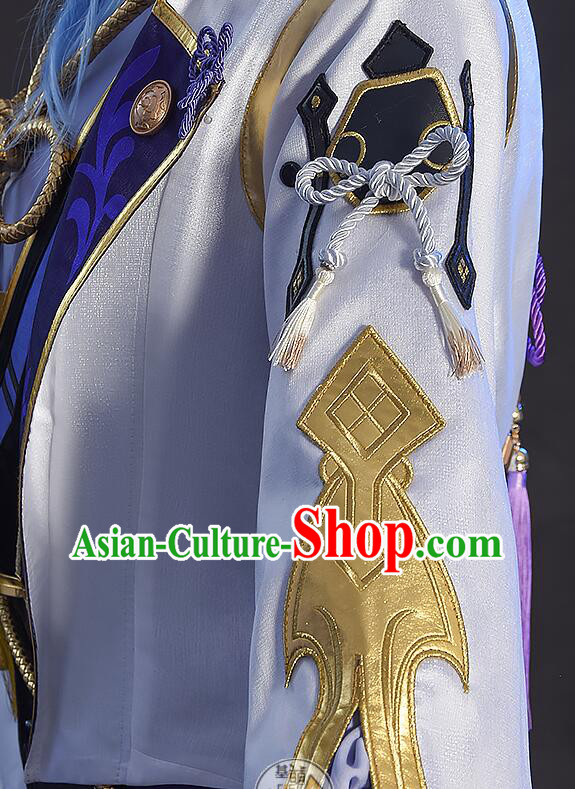 Top Cos Shogunate Young Lord Outfits Genshin Impact Cosplay Costumes Kamisato Ayato Garments