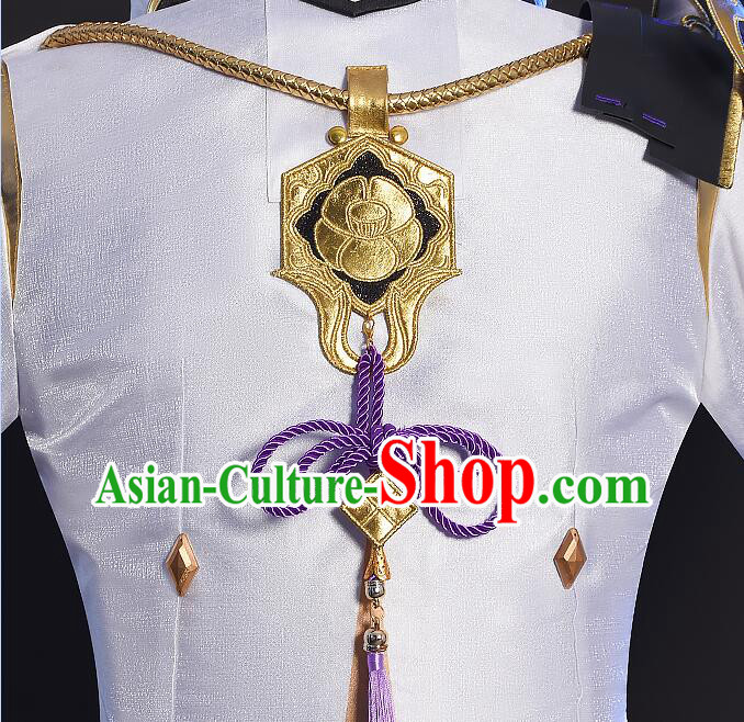Top Cos Shogunate Young Lord Outfits Genshin Impact Cosplay Costumes Kamisato Ayato Garments