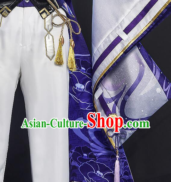 Top Cos Shogunate Young Lord Outfits Genshin Impact Cosplay Costumes Kamisato Ayato Garments