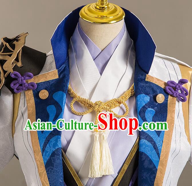 Top Kamisato Ayato Garments Cos Shogunate Young Lord Outfits Genshin Impact Cosplay Costumes