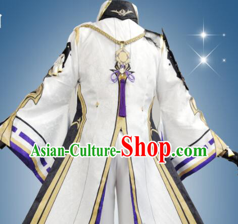 Top Cosplay Costumes Kamisato Ayato Garments Cos Genshin Impact Shogunate Young Lord Outfits