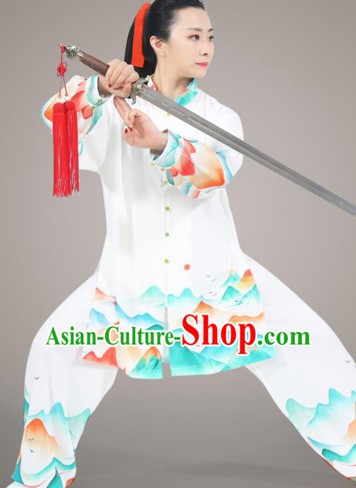 Chinese Tai Ji Training Uniform Martial Arts Competition Clothing Tai Chi Performance Outfit Kung Fu Costumes