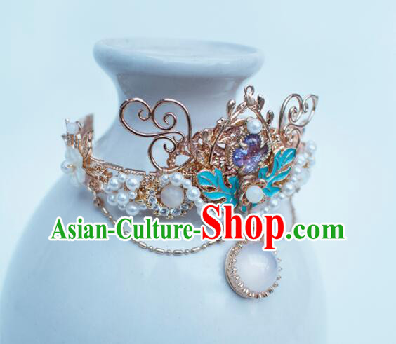 Chinese Ancient Princess Cloisonne Bracelet Handmade Hanfu Bangle Traditional Amethyst Jewelry