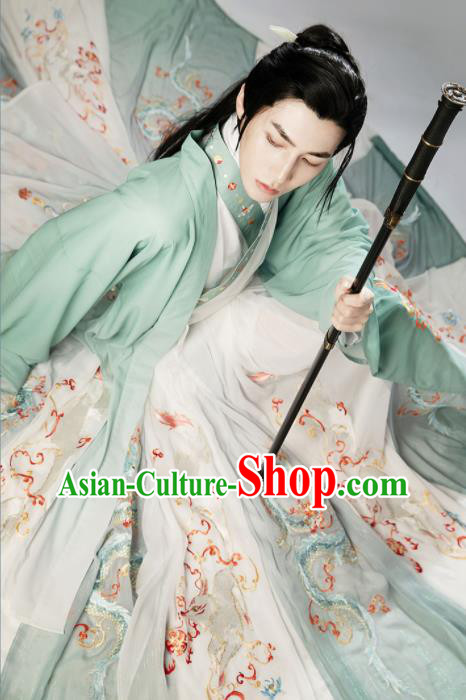 Chinese Jin Dynasty Historical Costumes Ancient Noble Childe Hanfu Clothing