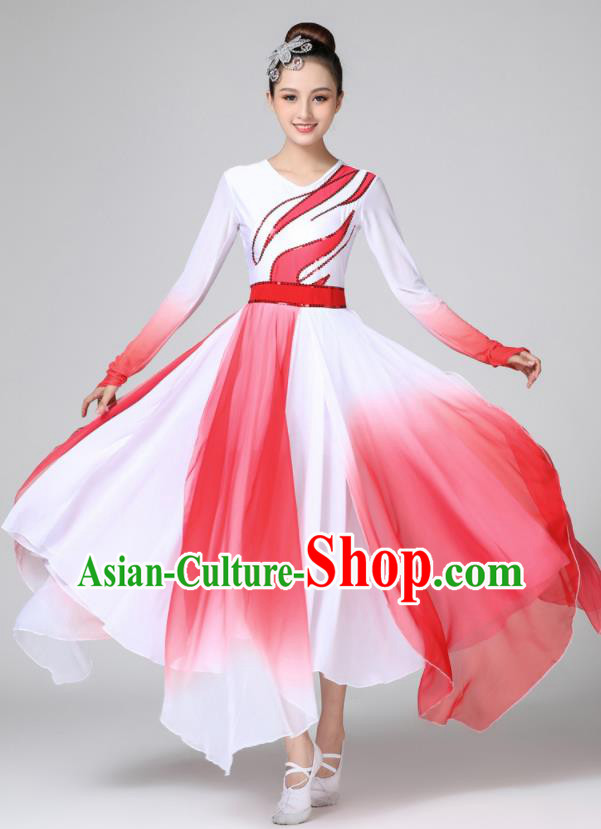 Top Opening Dance Dress Stage Performance Garment Costume Modern Dance Clothing