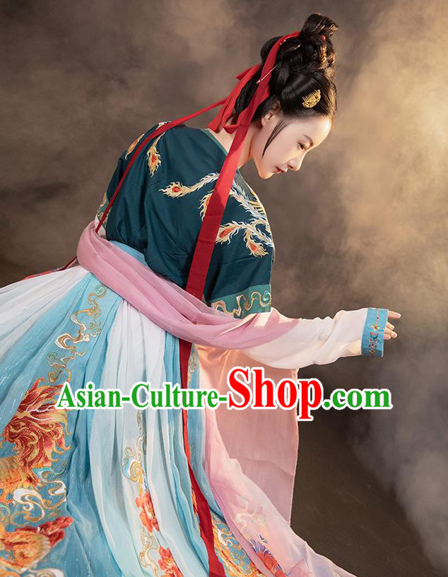 Chinese Tang Dynasty Princess Costumes Traditional Hanfu Dress Ancient Goddess Clothing