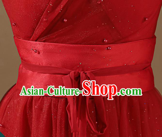 Chinese Ancient Goddess Costumes Traditional Red Hanfu Dress Jin Dynasty Princess Clothing