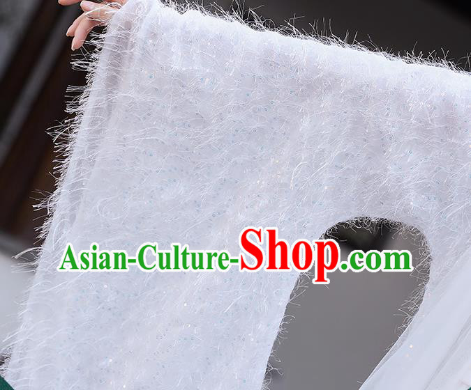 Chinese Song Dynasty Young Lady Clothing Ancient Fairy Costumes Traditional White Hanfu Dress