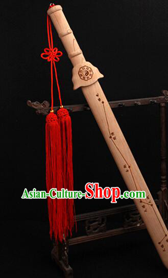 Handmade Peach Wood Sword Taoism  Dipper Star Sword