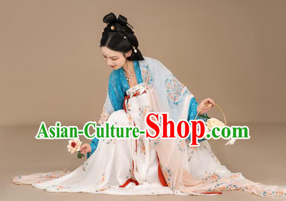 Chinese Ancient Palace Lady Hanfu Dress Traditional Historical Costumes Tang Dynasty Princess Clothing