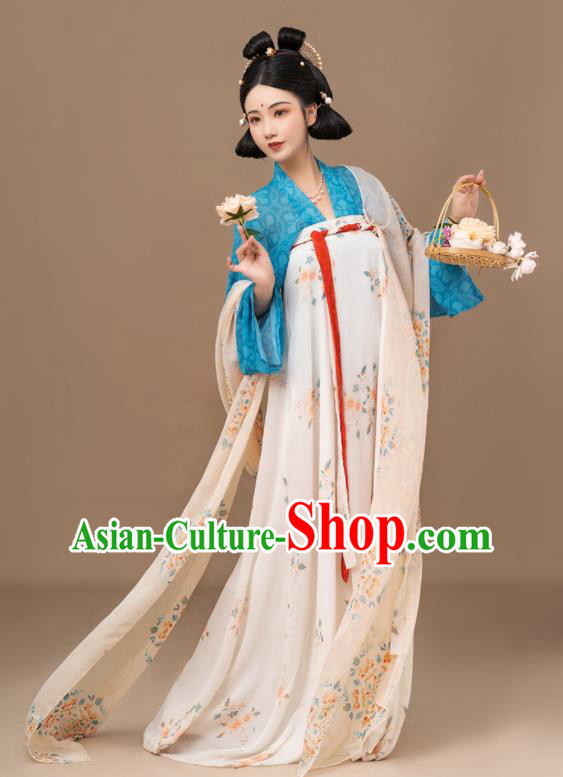 Chinese Ancient Palace Lady Hanfu Dress Traditional Historical Costumes Tang Dynasty Princess Clothing