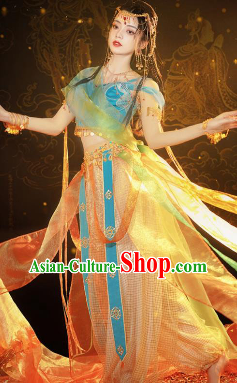 Chinese Ancient Dance Dress Ethnic Princess Costumes Traditional Hanfu Clothing