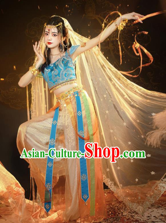 Chinese Ancient Dance Dress Ethnic Princess Costumes Traditional Hanfu Clothing