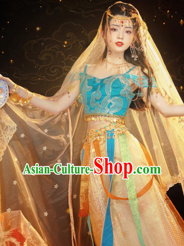 Chinese Ancient Dance Dress Ethnic Princess Costumes Traditional Hanfu Clothing