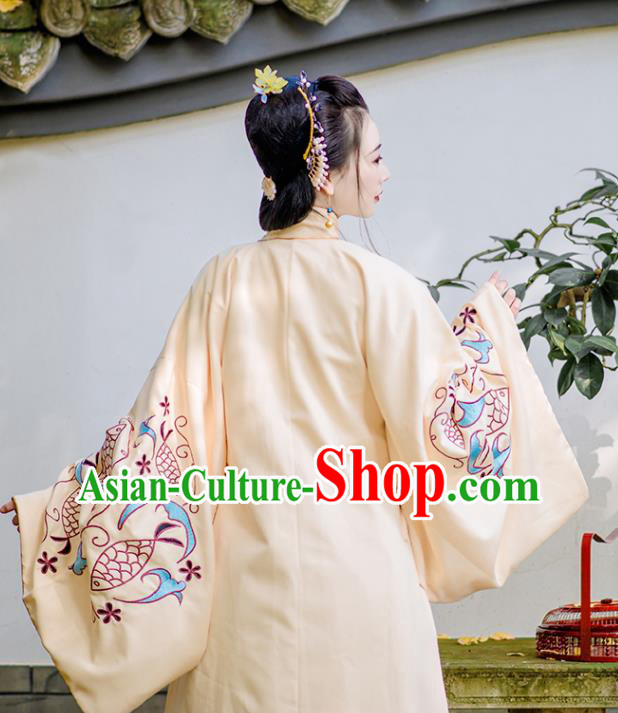 Chinese Traditional Hanfu Dress Ancient Beautiful Woman Clothing Ming Dynasty Princess Garment Costumes