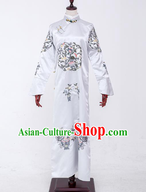 Chinese Qing Dynasty Empress Garment Costumes Ancient Court Queen Clothing Traditional Court Dress