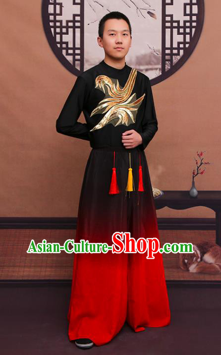 Chinese Male Group Performance Garment Costume Classical Dance Clothing Mang Zhong Dance Outfit