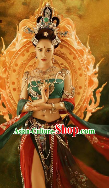 Chinese Dunhuang Flying Apsaras Dress Classical Dance Garment Costumes Ancient Fairy Clothing