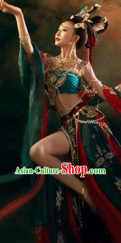 Chinese Dunhuang Flying Apsaras Dress Classical Dance Garment Costumes Ancient Fairy Clothing
