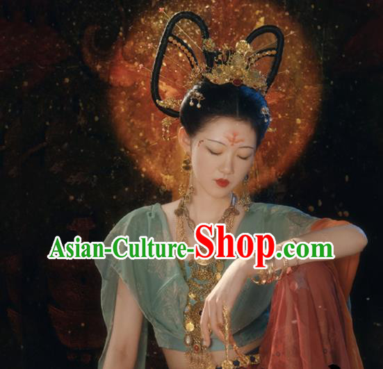 Chinese Ancient Moon Fairy Clothing Dunhuang Flying Apsaras Dress Classical Dance Garment Costumes