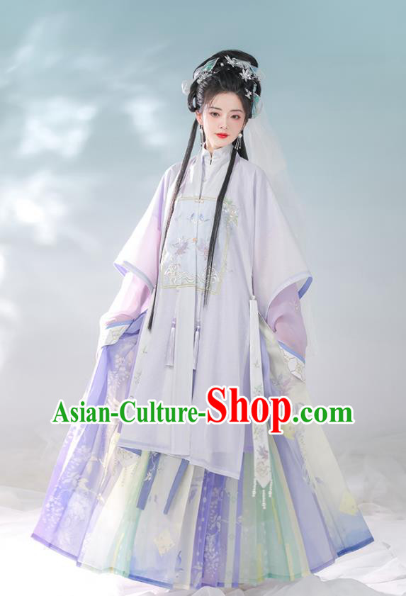 Chinese Ming Dynasty Historical Costumes Ancient Noble Lady Garments Traditional Hanfu Clothing