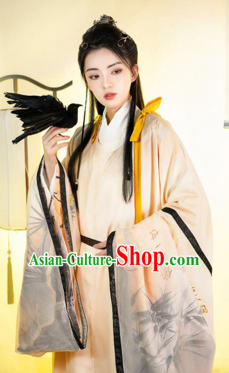 Chinese Traditional Hanfu Clothing Ming Dynasty Swordsman Historical Costumes Ancient Noble Childe Garments Complete Set