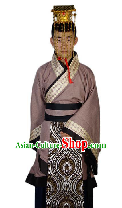 Chinese Ancient Scholar Clothing Han Dynasty Emperor Garment Costumes Traditional Official Robe