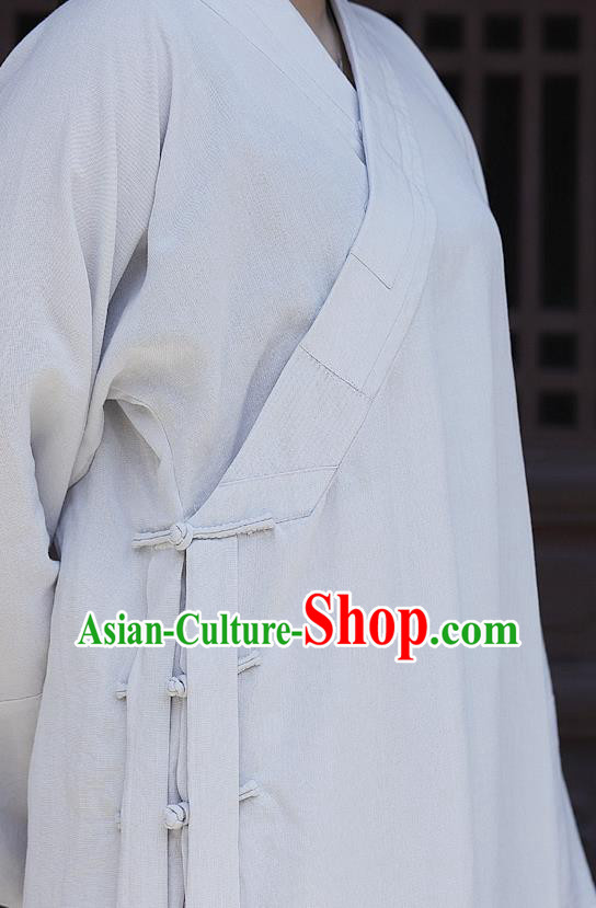 Chinese Traditional Taoist Priest Frock Martial Arts Costumes Tai Chi Training White Uniform