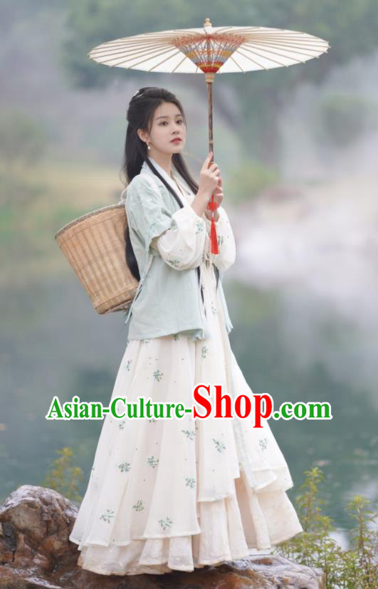 Chinese Traditional Young Lady Garment Costumes Ancient Female Swordsman Dress Clothing