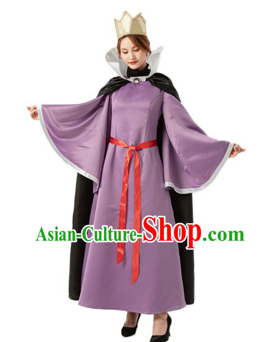 Top Dancing Party Purple Dress Cosplay Queen Garment Costumes