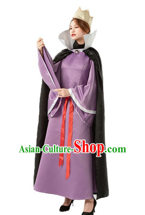 Top Dancing Party Purple Dress Cosplay Queen Garment Costumes